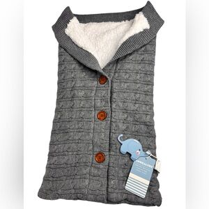 Cozy Newborn Baby Swaddle Blanket Unisex Infant Wrap Soft 0-6month Cable Knit